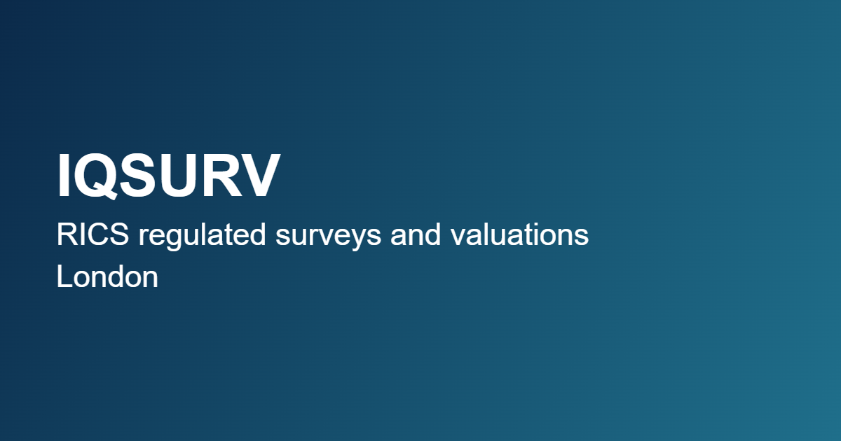 Probate valuation Camden from IQSURV, a RICS regulated firm